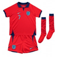 England Jack Grealish #7 Fußballbekleidung Auswärtstrikot Kinder WM 2022 Kurzarm (+ kurze hosen)